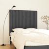 824940 vidaXL Wall-mounted Headboard Grey 127.5x3x110 Cm Solid Pine Wood