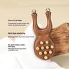 Handheld Wooden Nose Scraping therapy Antistatic Handheld Comb New Brass Bead Comb  Nose Relaxation