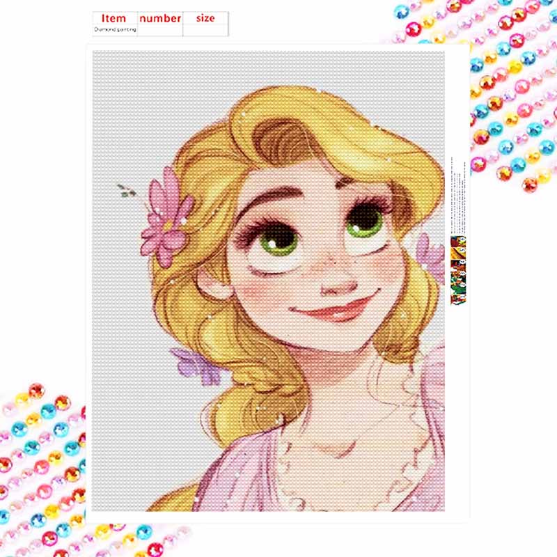 Disney Алмазная мозаика 5D Сделай сам Рапунцель Алмазная живопись Искусство Алмазная мозаика Набор для взрослых/новичков Идея подарка Креативный домашний декор