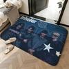 Soft Absorbent Non-Slip Rug Band I-InhalerS Floor Mat Home Decor Doormat Bedroom Floor Mat Shower Carpet