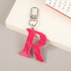 Simple Letters Keychain Backpack Pendant Keyring Bag Hanging Decoration Accessories Gift