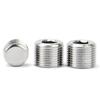 Silver Male Thread Hexagon Plug 304 Stainless Steel Tube Plug Sealing Pipe Port  Hardware