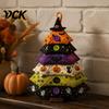 Quilting Crafts for Halloween DIY Quilted Fabric Tree Kit, Sewing Craft Decoration Adults Handmade Christmas Hanging Ornament Holiday Home Decor Step