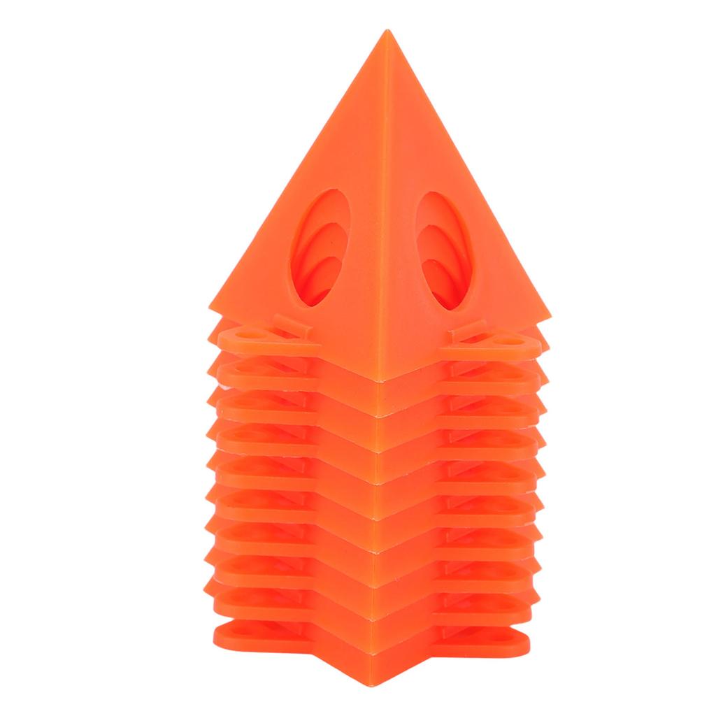 100 Pcs Painting Pyramid Stand Orange ABS Paint Triangular Stand with Locking System for Canvas Cabinet Door Furniture