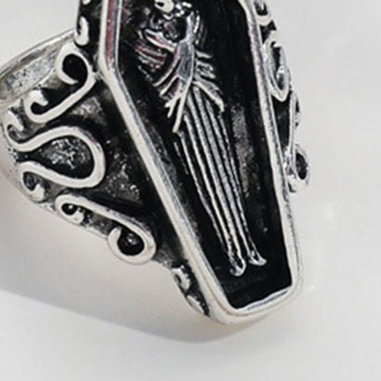 5 Pcs/Set Ring Set Stackable Punk Style Vintage Different Shapes Sickle Finger Decoration Jewelry Joint Finger Statement Rings Lady Gift