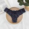 Sexy Flower Print Lace Thongs For Women Underpants Low Waist Panties Seamless Briefs Breathable Lingerie Female Underwear