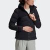Adidas Helionic Hooded Down Jacket For Outdoor Sports, Winter Women Jackets Black FT2577