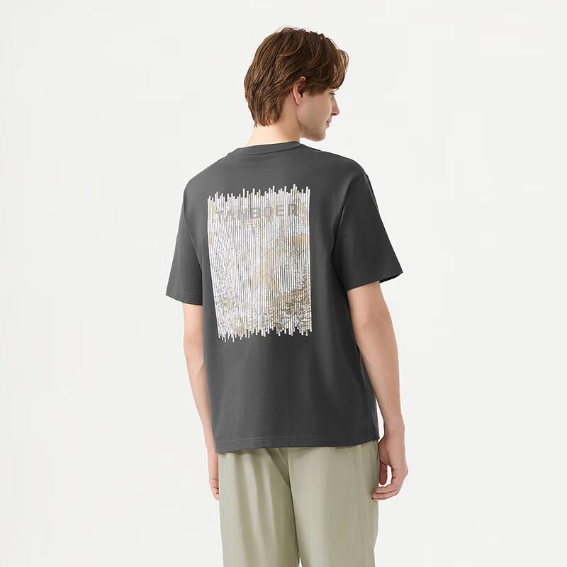 Tanbor Unisex Summer Solid Crew Neck T-Shirt TE5262260A