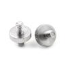 2Pcs 1/4" 1/4" Male To 1/4" Male Threaded Screw Adapter Double Head Screw