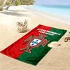 Portugal Football Print Beach Towel, Large Soft Quick Dry Towel for Beach Camping Swimming