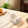 Women Ceramic Creative Sauce Dish Dog Shape Cartoon Rabbit Chopstick Rack Cat Soy Plates Cute Flavor Plate