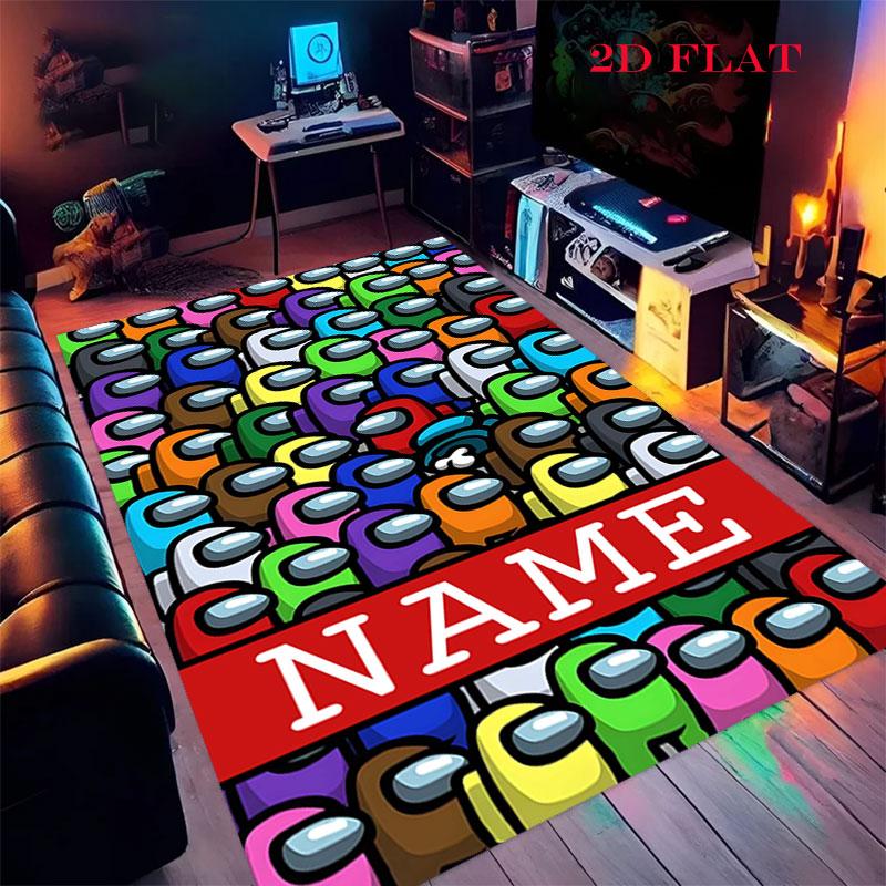 Custom Among Us Carpet Rug for Living Room Bedroom Home Sofa Decoration,Kids play Nonslip Floor Mat