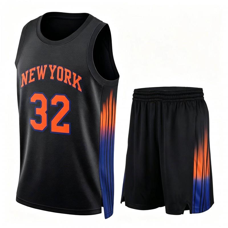 Mens NBA Basketball Jersey Sleeveless Custom11 Brunson 33 Ewing 32 25 Bridges Team Fan Apparel