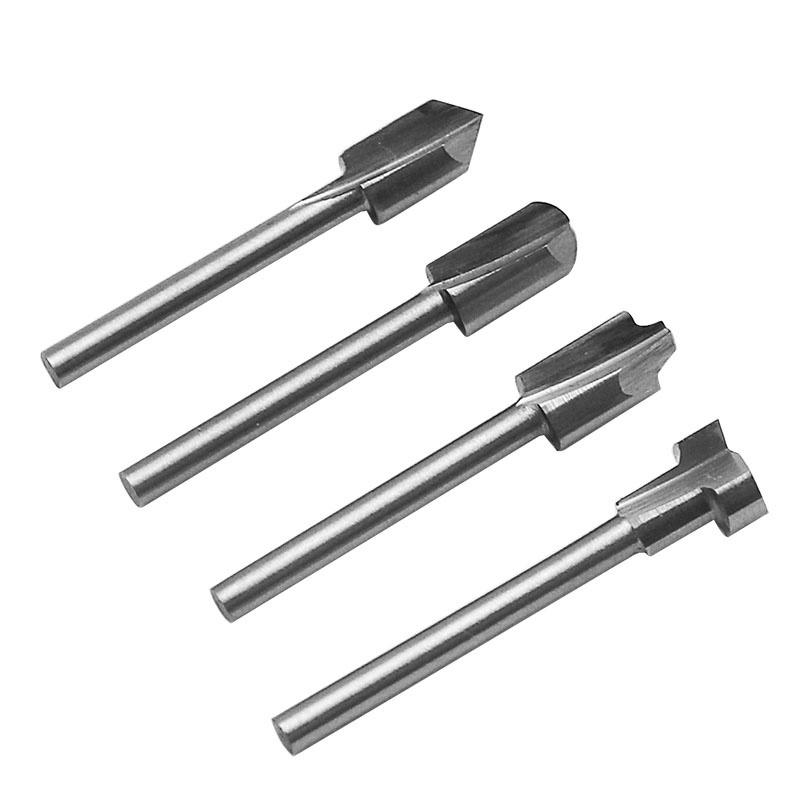 HSS титановый фрезерный роторный фрезерный станок для напильника, резьба по дереву, резной нож, резак, инструменты, аксессуары, хвостовик 3 мм, мини фрезы из быстрорежущей стали