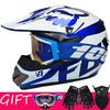 Youth Off-Road Full Face Helmet With 100% Goggles Gloves Mask Bike Karting