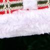 Merry Christmas Plush Christmas Tree Pendant Glove Grid Xmas Sock Hanging Ornament Clothing Christmas Decorations Shop Display