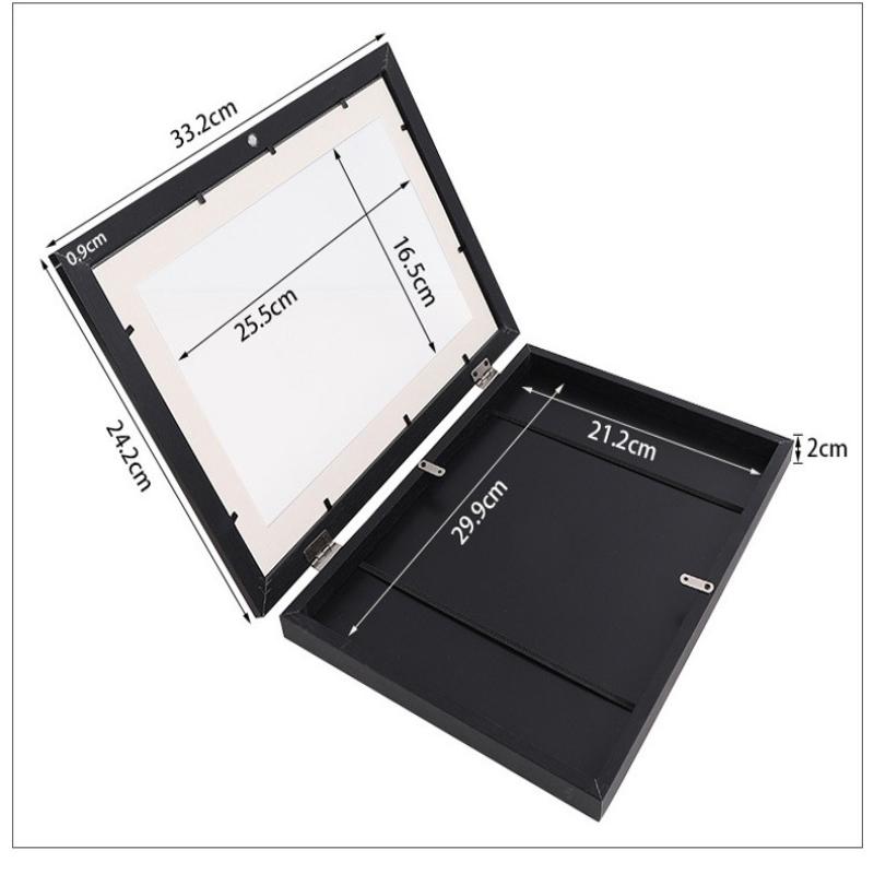 Ids Art Frames, Front Opening Kids Artwork Frames Changeable, White Artwork Display Storage Frame For Wall, Holds 50 Pcs, For 3D