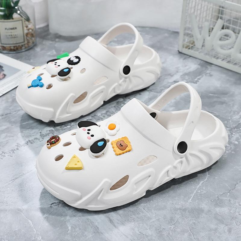 Мужская обувь. Износостойкие, мягкие и удобные мужские тапочки. Нескользящие мужские сандалии с отверстиями для дома и улицы. Сандалии на плоской подошве.