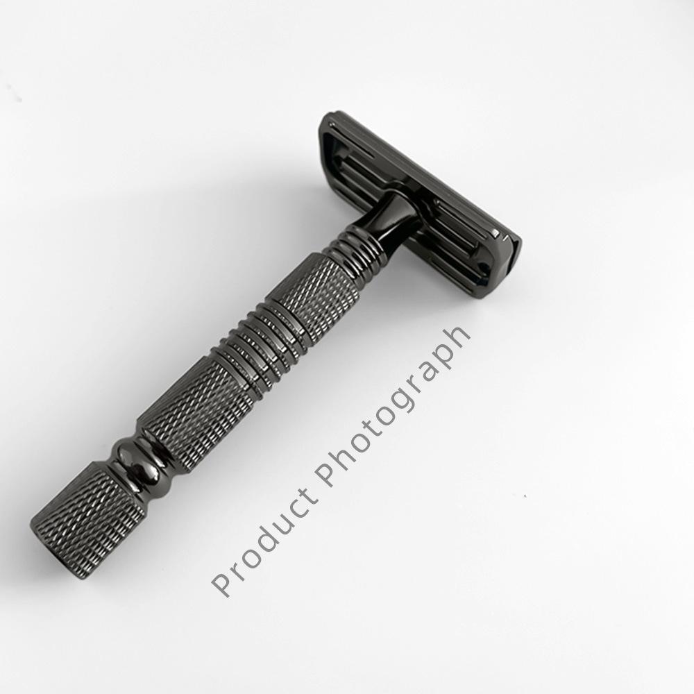 Pure Copper Handle Double-Sided Old-Fashioned Manual Razor for Men
