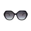 B. CHECK Fashion Irregular Holiday Travel Sunglasses 4375F Women's Black