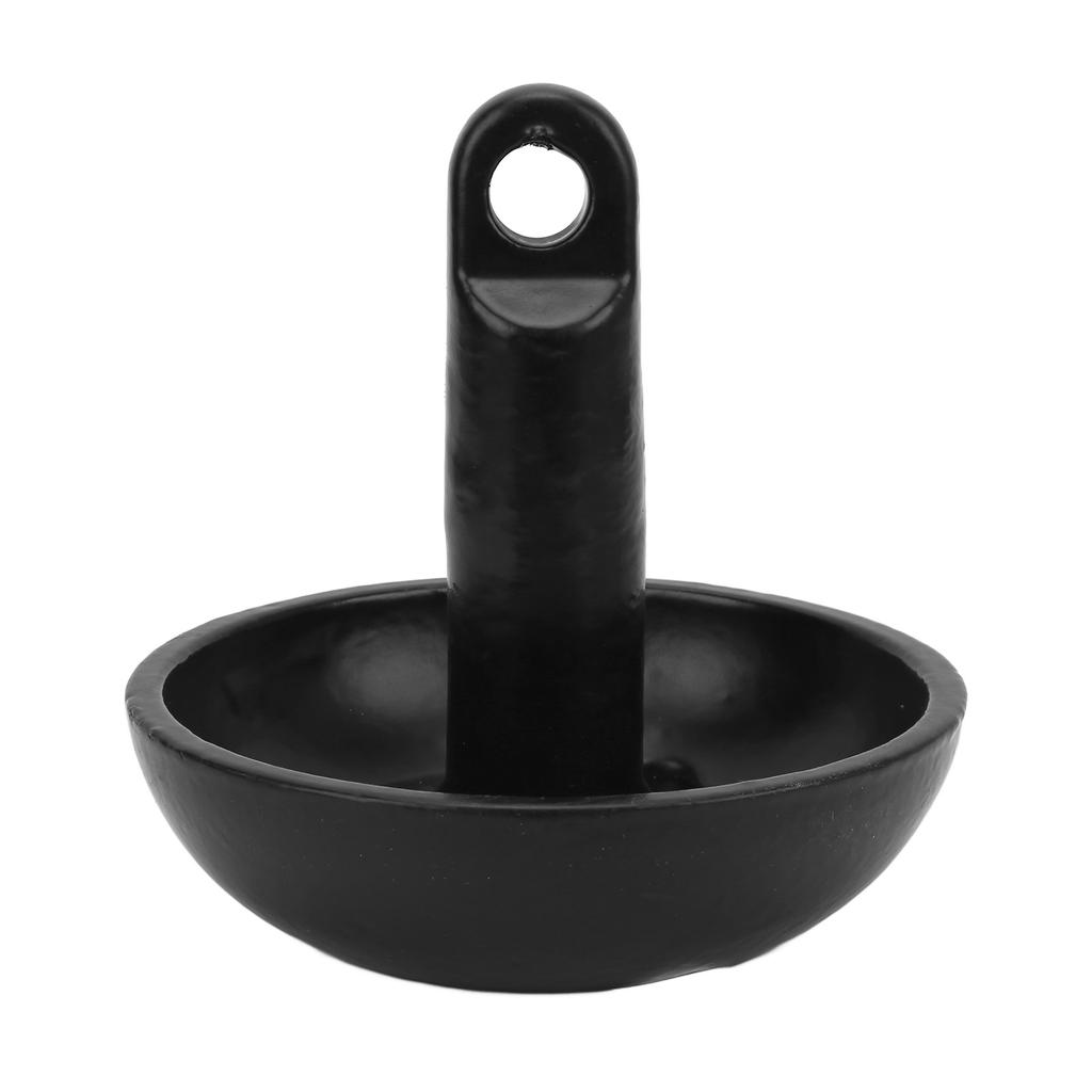 Грибковый якорь из углеродистой стали 10 фунтов Цельнолитой с ПВХ-покрытием Черный для рыболовных лодок, яхт, гидроциклов