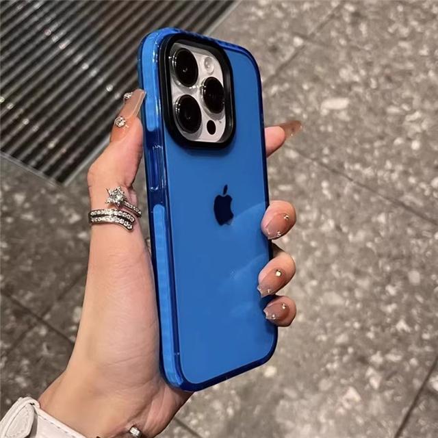 Роскошный прозрачный цветной чехол для iPhone 16 Pro Max для iPhone 15 14 13 12 11 Pro Max X Xs Xr Мягкая защитная крышка