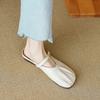 Weiwei Girl 993-2 One-pedal Bag Head Half Slippers Women's Flat Bottom One Word with French Fold Cool Slippers Soft Bottom