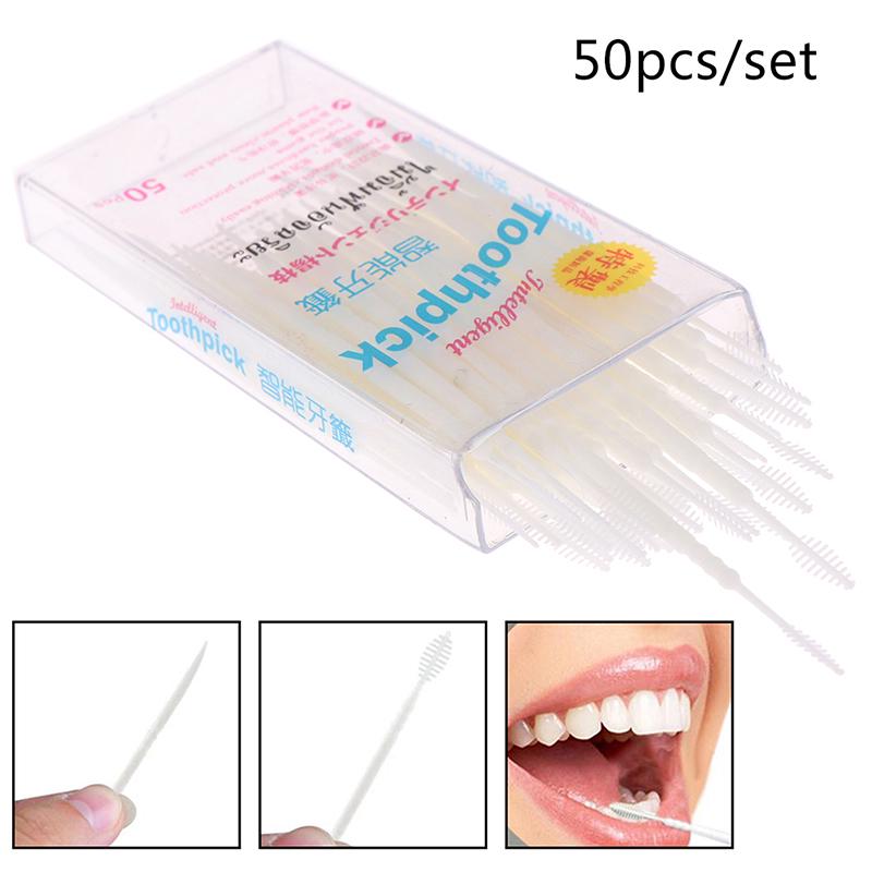 50 палочек/набор, двойная квадратная коробка, ультратонкая зубочистка для зубочисток, линия зубочисток