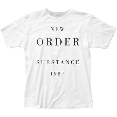 Футболка New Order Substance 1987 Мужская Рок-н-ролл Музыка Классическая Группа Белая