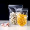 100pcs Food Self-supporting Self Sealing Bags High Transparent Grains Snacks Packaging Bag Flower Tea Dried Fruit Sealed Pouch