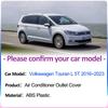 Для Volkswagen VW Touran L 5T 2016~2024 Автомобильный воздухозаборник Крышка выхлопной трубы Под задним сиденьем Кондиционер Вентиляция Аксессуары для интерьера