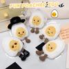 Funny Soft Boiled Eggs Wearing A Hat with A Hat Plush Lovely Bride Egg Doll Baby Appease Plush Toys Children Surprise Gift