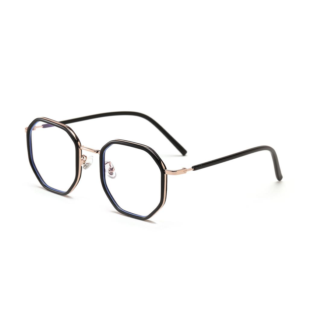 Очки 82038 Многоугольная Маленькая Оправа Студенческие Плоские Зеркала, Можно Комбинировать с Очками