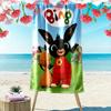 Bing Cartoon Print Beach Towel, Large Soft Quick Dry Towel for Beach Camping Swimming
