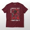Аниме Mobile Suit Gundam Костюм MS-06S Заку II Чара Графический Арт Хлопковая Футболка