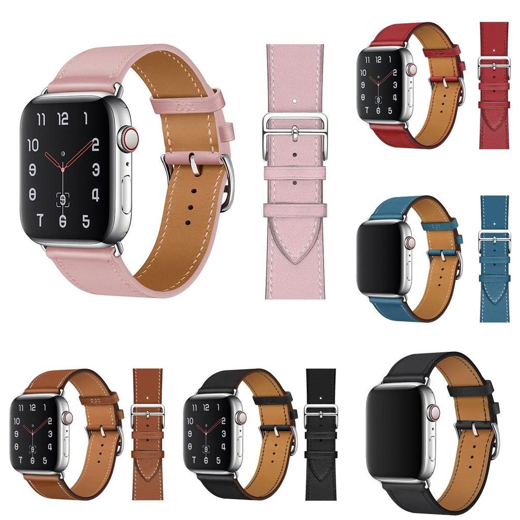 Кожаный ремешок для Apple Watch одинарный петлевой плетеный ремешок из натуральной кожи для моделей 38 мм и 42 мм