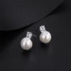 Natural Freshwater Pearl Earrings for S925 Silver Flower 18K Thick Gold Dangling Pearl Perfect As a for Parties Women, Posts, Motif, Plating, Large,