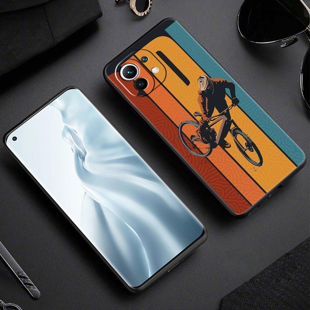 Чехол для телефона для Xiaomi Poco X4 X3 NFC F3 F4 M3 M4 Mi Note 12T 10 11 Ultra 11T 13 Pro 12 Lite 9T 5G Крышка Горные Велосипеды Велоспорт