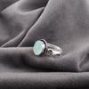 Кольцо с аквахалцедоном, Ювелирные изделия из стерлингового серебра 925 пробы, Кольцо с драгоценным камнем, Подарок для нее, Изысканные украшения ручной работы