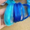 1pc New Girls Colorful Bows Wig Rhinestone Hairclips Hair Clips Glitter Gradient Ponytail Hair Band Hair Accessories Headband
