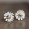 925 Silver Daisy Earrings - Simple, Elegant Floral Design