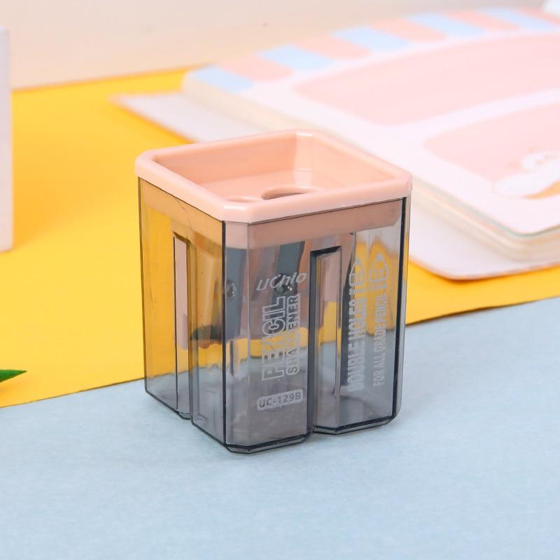 1pc Creative Pencil Sharpeners Ins Korean Fashion Geometry Style Morandi Color Sharpener Back To School Office Accessories