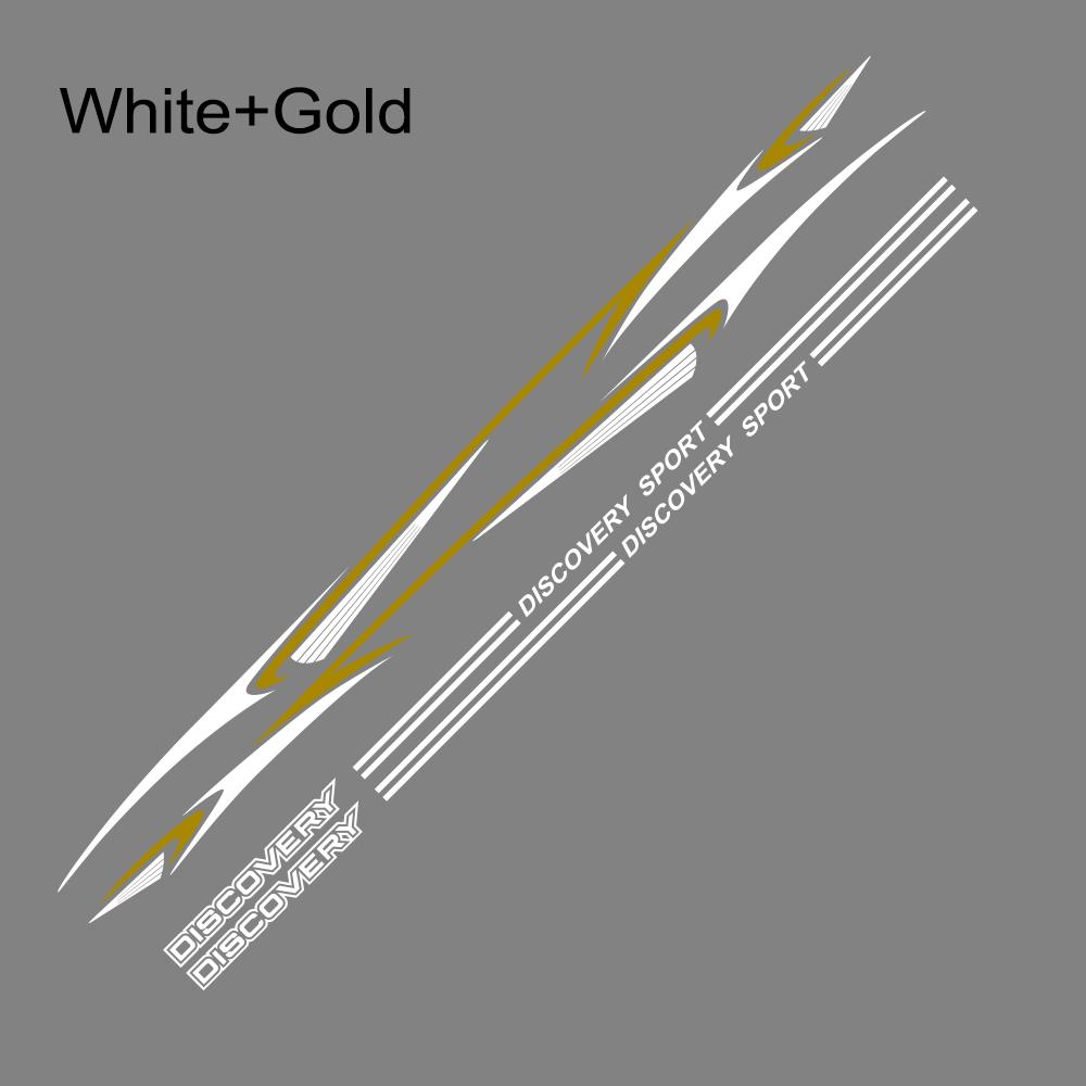 6 шт., наклейка на боковую юбку автомобиля, украшение для автомобиля, гоночная длинная полоса, наклейки, виниловая пленка для автомобиля Range Land Rover Discovery