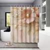 1PC Pearl Floral Pattern Printed Shower Curtain, Rural Life Style, with 12 Hooks, Bathroom Showers, Bathtub, Home Use