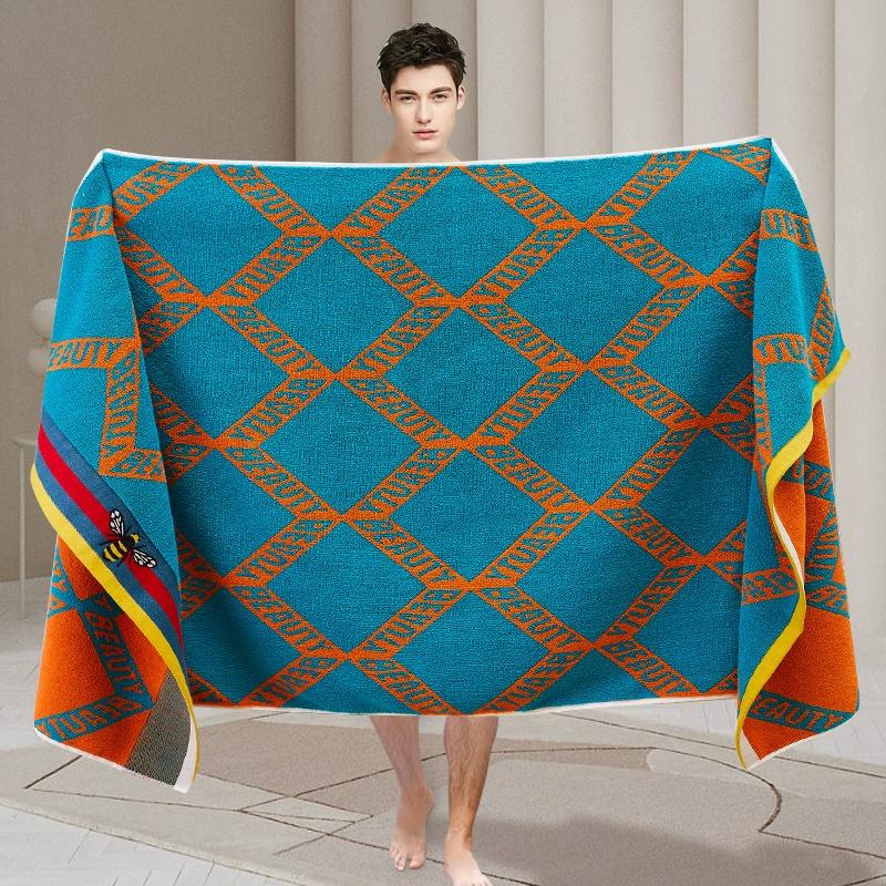 Полотенца для ванной из 100% хлопка 70x140см для ванной комнаты, мягкие и впитывающие винтажные банные полотенца для женщин и мужчин, полотенца для обертывания, 1 шт.