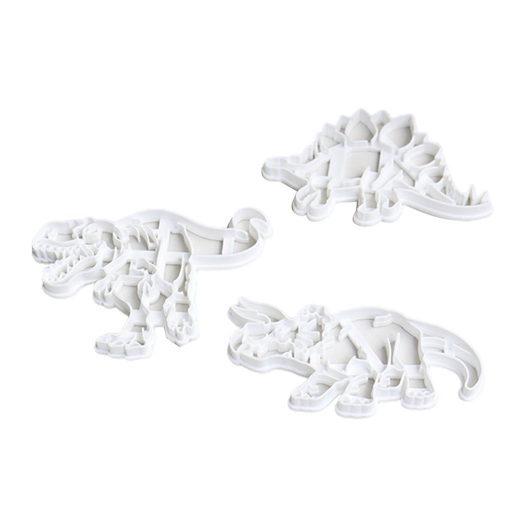 Cartoon Dinosaur Biscuit Molds Cookie Press Molds DIY Kitchen Accessories Pressable Cookie Cutters Cookie Cutters
