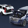 1/24 масштаб Cadillac Escalade металлический сплав литой автомобиль модель игрушечная коллекционная модель для Escalade со звуком, светом и инерционным двигателем игрушки подарки