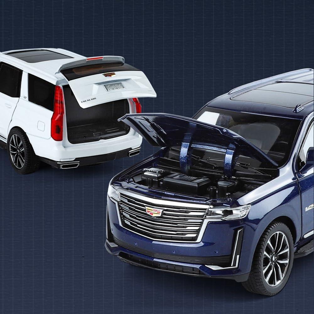 1/24 масштаб Cadillac Escalade металлический сплав литой автомобиль модель игрушечная коллекционная модель для Escalade со звуком, светом и инерционным двигателем игрушки подарки