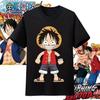 Хлопковая футболка оверсайз с принтом персонажей аниме One Piece для мужчин и женщин, удобная, в стиле Y2K, детская одежда, летняя футболка
