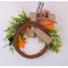 40cm Autumn Decorative Wreath, Harvest Festival Thanksgiving Festival Decor Garland, Front Door Hanging Wreath, Pumpkin Maple Leaf Artificial Flowers